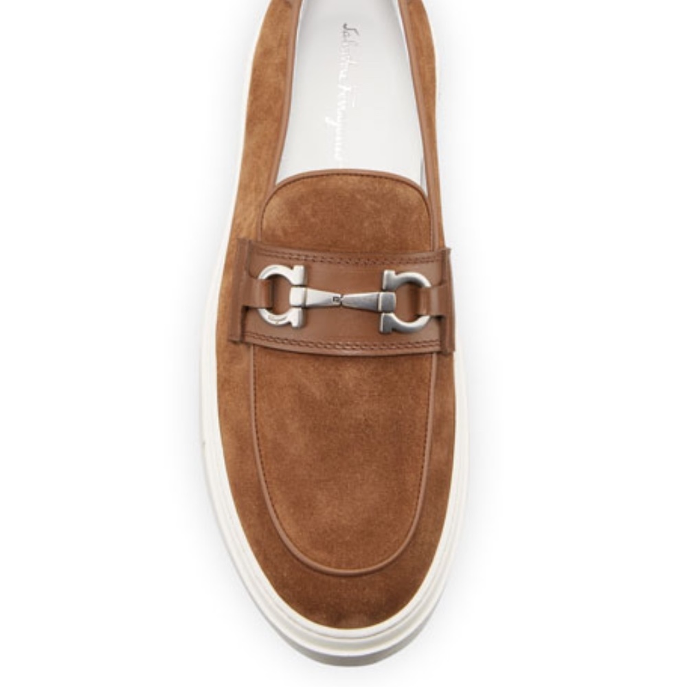 Salvatore Ferragamo Gancini Loafer Sneakers NIB! - Picture 4 of 6